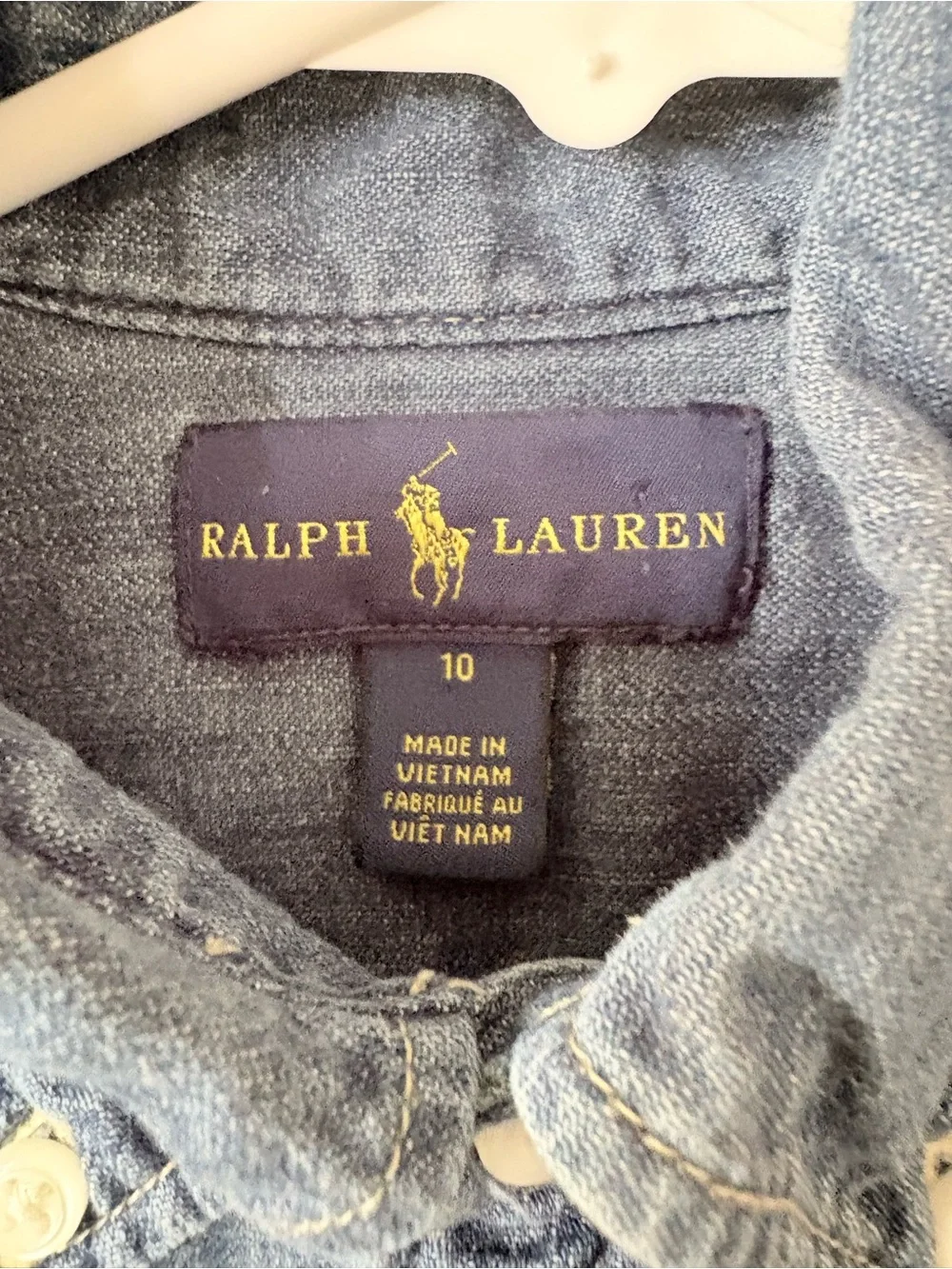 Polo Ralph Lauren Denim Polo Ralph Lauren Denim Belted Shirt Dress Girls Size 10